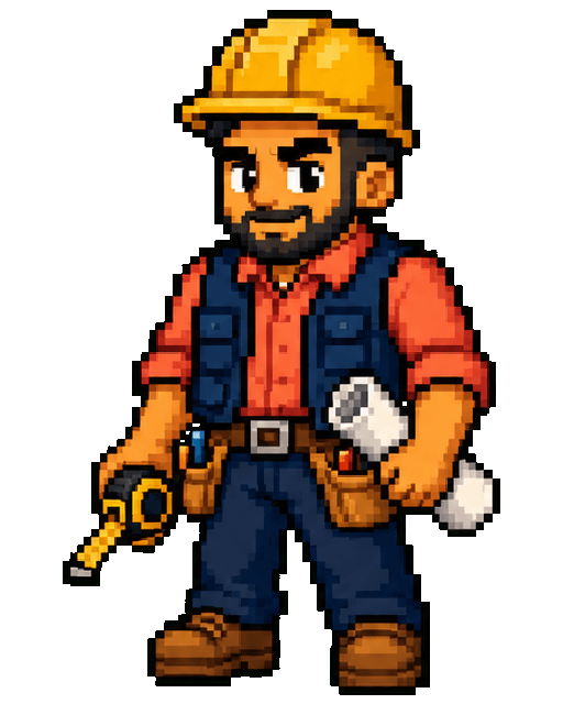 Local SEO for Contractors video game character