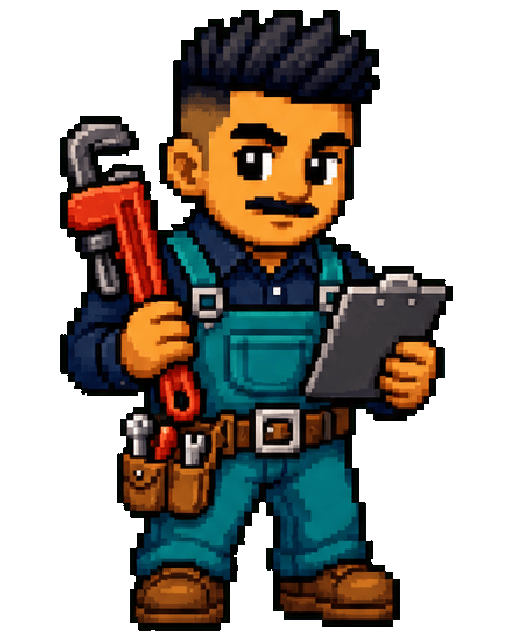 Local SEO for Plumbers video game character