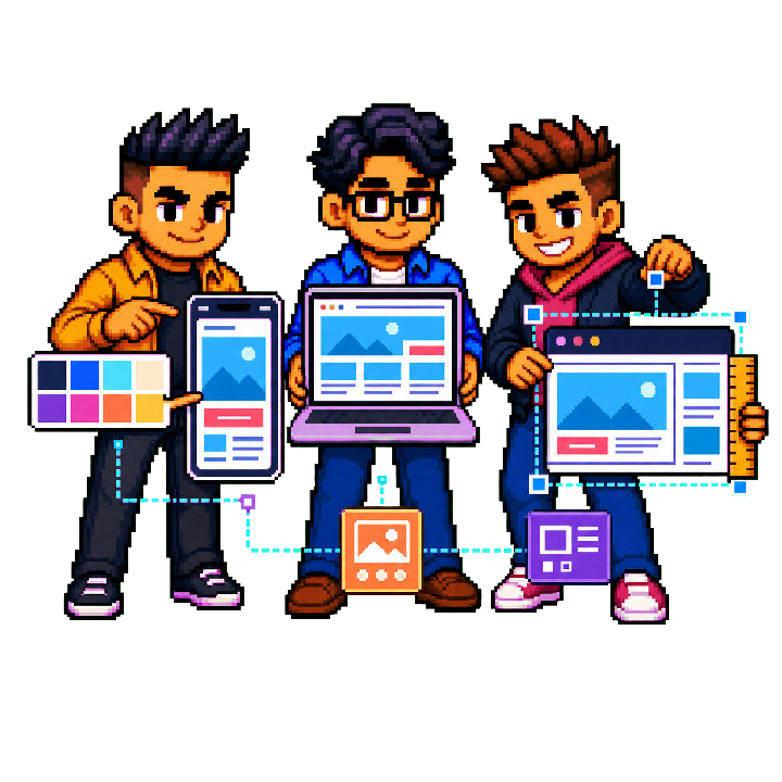 The Local SEO Masters working on Web Design